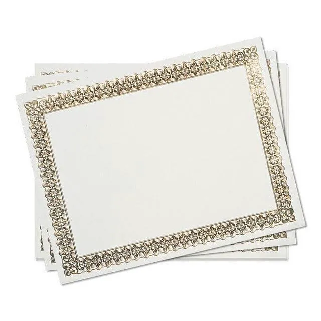 Alt view image 2 of 5 - Gartner Studios Gold Foil Certificate, 15 Count per Pack