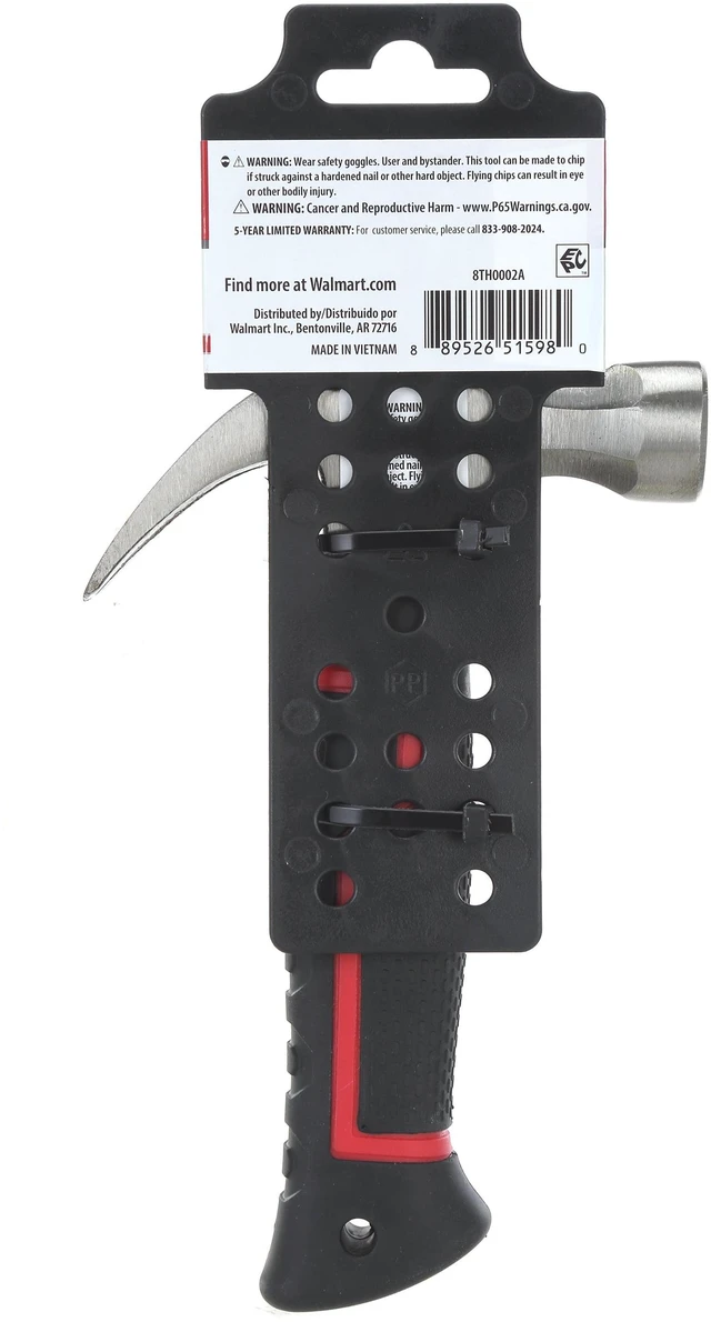 Alt view image 5 of 7 - Hyper Tough 10 oz Stubby Claw Hammer