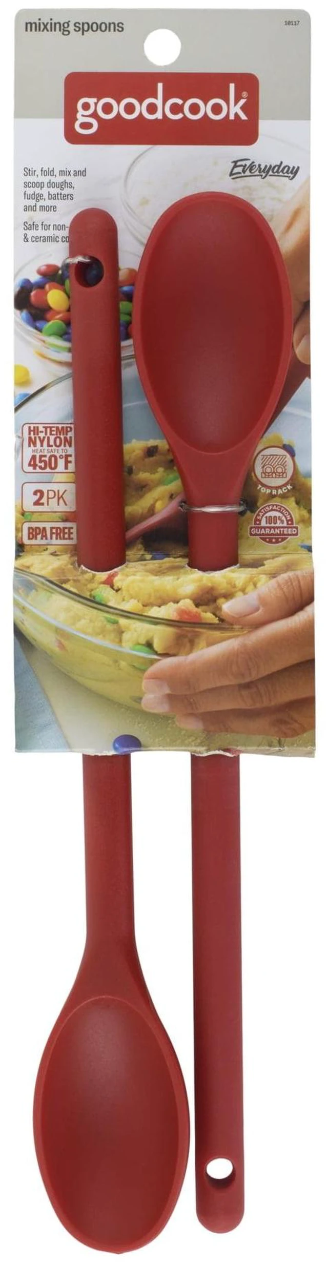 Alt view image 4 of 6 - GoodCook Hi-Temp Nylon Mixing Spoons with 2 Piece Pack