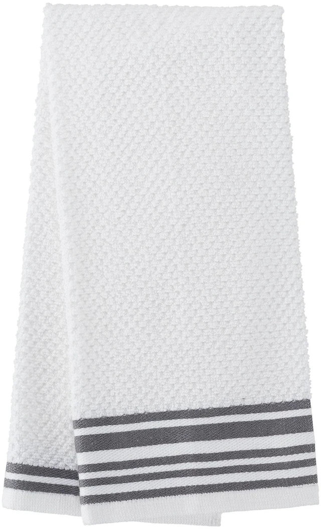 Alt view image 3 of 6 - Mainstays 4-Pack 16 in x 26 in Woven Kitchen Towel Set, Gray