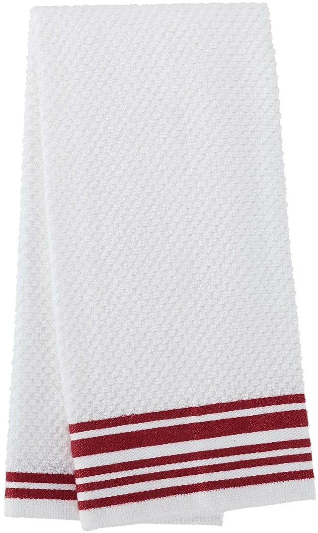 Alt view image 2 of 5 - Mainstays 4-Pack 16 in x 26 in Woven Kitchen Towel Set, Red