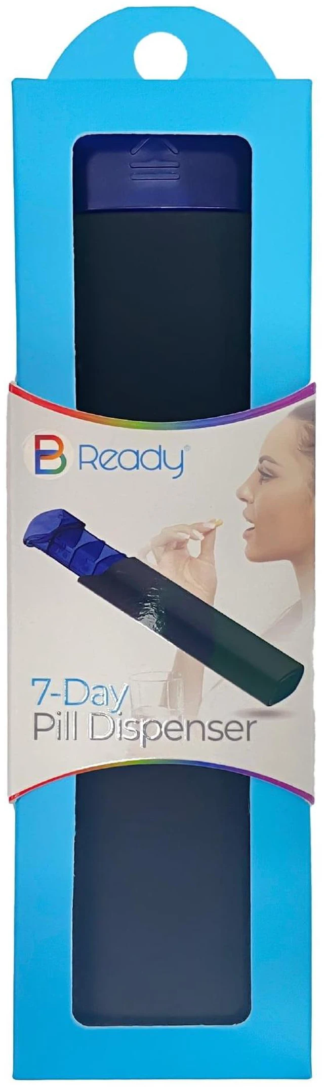 Alt view image 4 of 6 - BReady 7-Day Slide Pill Case, Compact Weekly Pill Organizer, Colors Vary