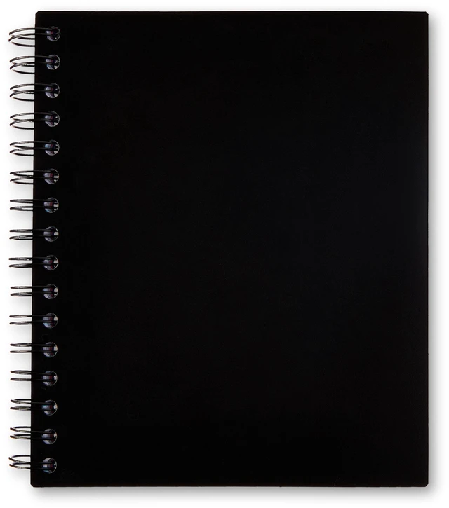 Alt view image 3 of 6 - Pen+Gear College Ruled 5-Subject Poly Notebook, 6" x 8.26", Black, 150 Sheets