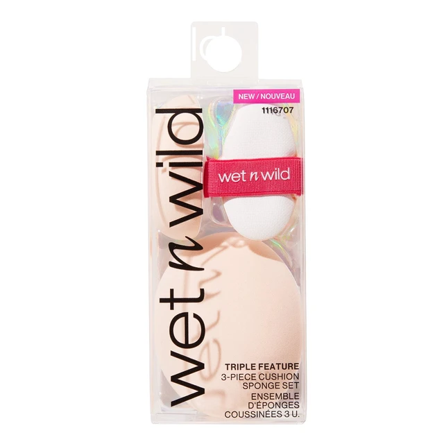 Alt view image 5 of 6 - Wet n Wild Triple Feature, Streak-Free 3-piece Cushion Sponge Set