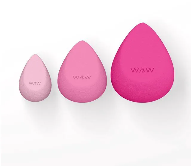 Main image of Wet n Wild Power Trio 3-Piece Face Makeup Sponge Wedge Set, Streak-Free Blending Sponges, 3pc