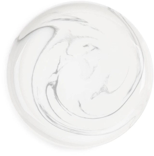 Main image of Thyme & Table Gray Marble Ceramic Salad Plate
