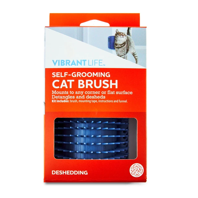 Alt view image 6 of 6 - Vibrant Life Self Grooming Cat Brush, Blue