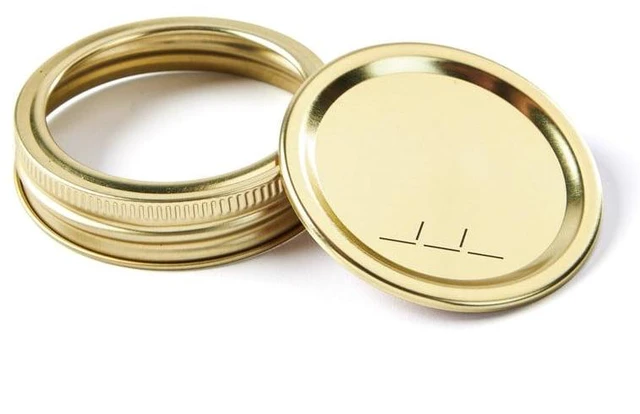 Alt view image 3 of 6 - Mainstays 12-Pack Canning Jar Lids and Rings - Wide Mouth, Two-Piece Wide Mouth Mason Jar Lids with Bands for Canning and Preserving, Fits All Brands Wide Mouth Mason Jars