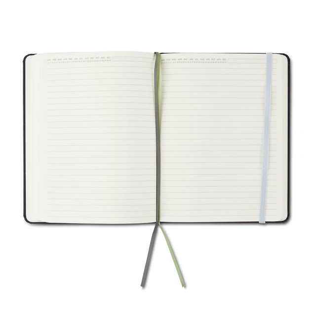 Alt view image 3 of 6 - Pen+Gear Black Fabric Cover Journal with Elastic Band, 240 Ruled Pages