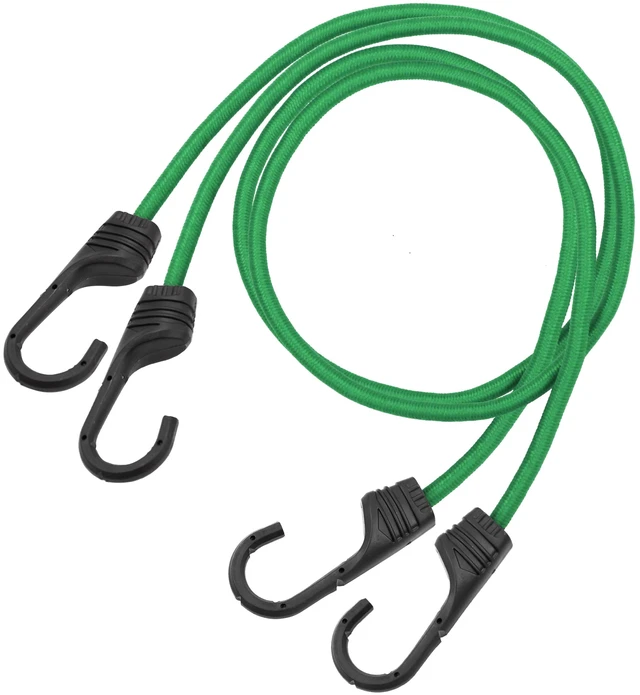 Main image of Hyper Tough Standard Bungee Cords, 2 Pack, 48 in, Green