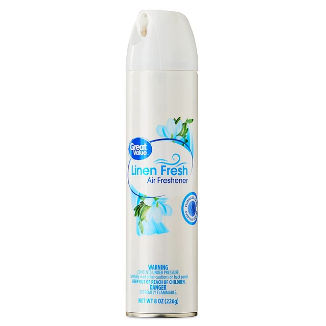 Alt view image 4 of 6 - (6 pack) Great Value Aerosol Air Freshener, Linen Fresh, 8 oz