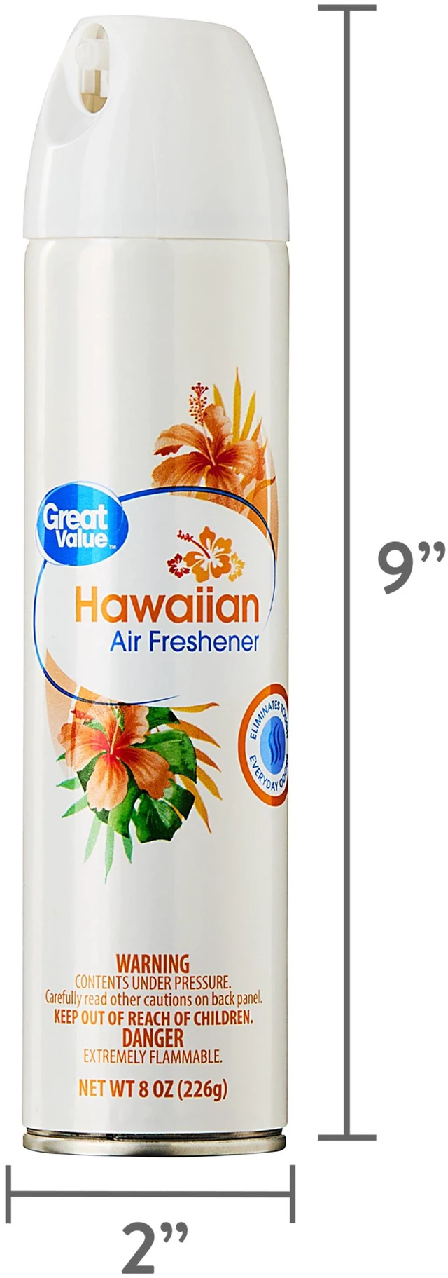 Alt view image 2 of 7 - (6 pack) Great Value Aerosol Air Freshener, Hawaiian, 8 oz
