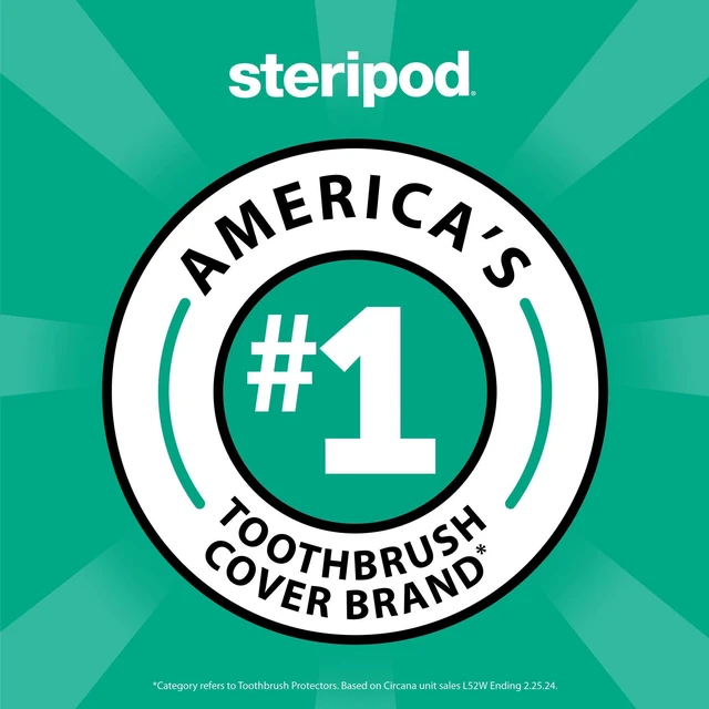 Alt view image 5 of 6 - Steripod Clip-On Toothbrush Protector with Fresh Scent, Assorted Colors, 2 Count