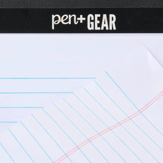 Alt view image 3 of 6 - Pen+Gear Narrow Ruled Heavyweight Junior Legal Pads, 5"x8", White Paper, 50 Sheets Each, 100 Pages, 6 Pack