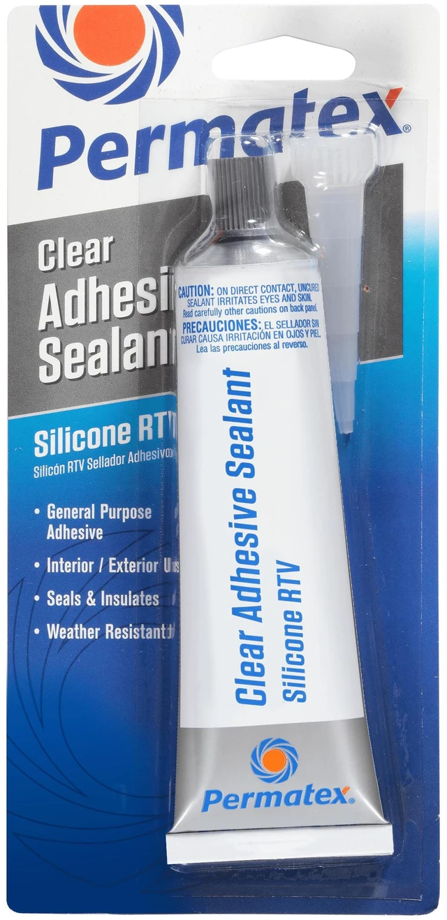 Main image of Permatex 75151 Clear Rtv Silicone Adhesive Sealant, 3 oz