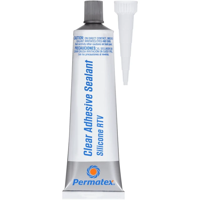 Alt view image 5 of 6 - Permatex 75151 Clear Rtv Silicone Adhesive Sealant, 3 oz
