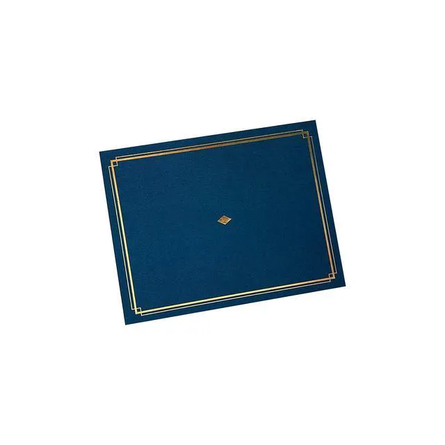 Alt view image 2 of 3 - Gartner Studios Blue Award Certificate Holder with Gold Foil, 6 Count