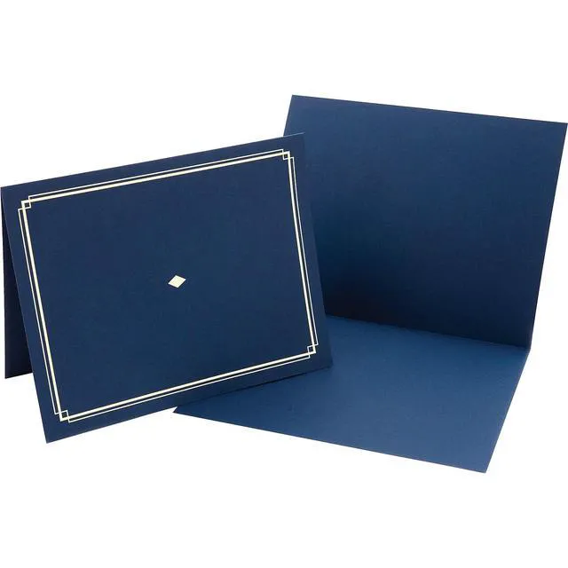 Alt view image 3 of 3 - Gartner Studios Blue Award Certificate Holder with Gold Foil, 6 Count