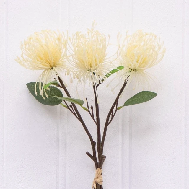 Alt view image 3 of 7 - Better Homes & Gardens 29 in Artificial Mixed Dried White Floral Stem Bundle, Set of 3