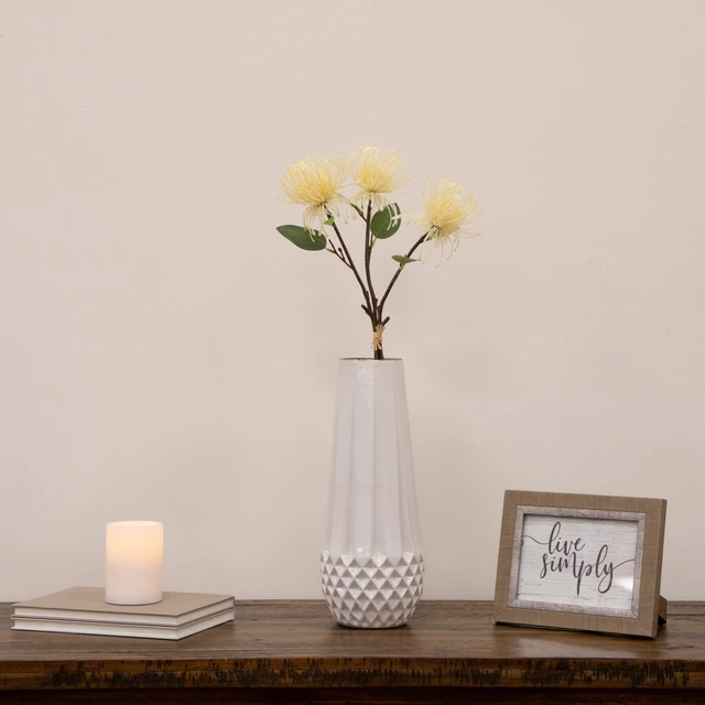 Alt view image 6 of 7 - Better Homes & Gardens 29 in Artificial Mixed Dried White Floral Stem Bundle, Set of 3