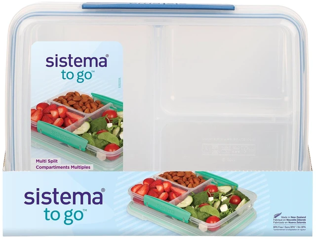 Alt view image 2 of 5 - Sistema To Go Collection 820ml/3.4 Cups Multi Split Food Storage Container