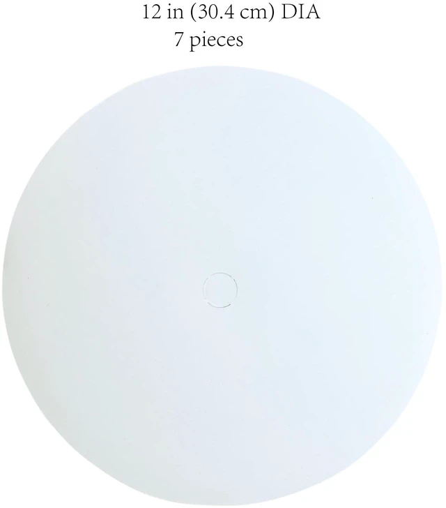 Alt view image 5 of 6 - Way To Celebrate Round Paper Cake Boards, White, 12 in, 7 Count
