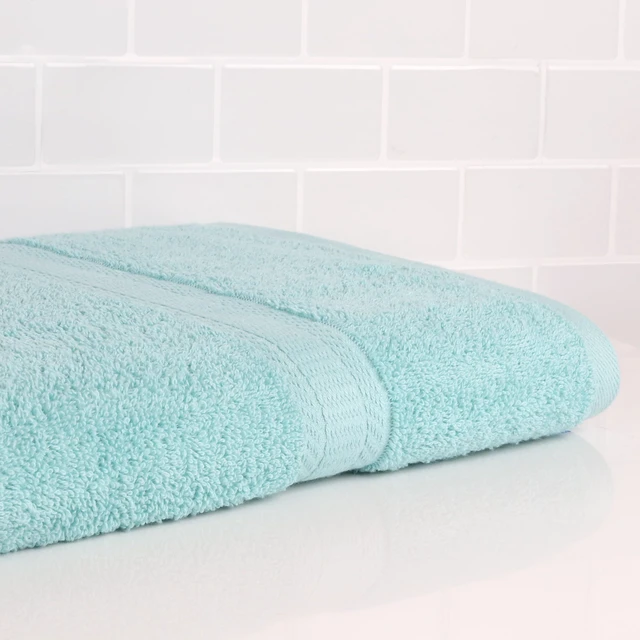 Alt view image 6 of 6 - (2 pack) Mainstays Basic Bath Bath Towel, 100% Cotton, Aqua