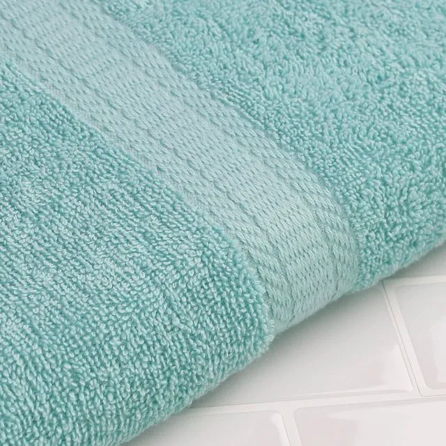 Alt view image 2 of 6 - (2 pack) Mainstays Basic Bath Bath Towel, 100% Cotton, Aqua