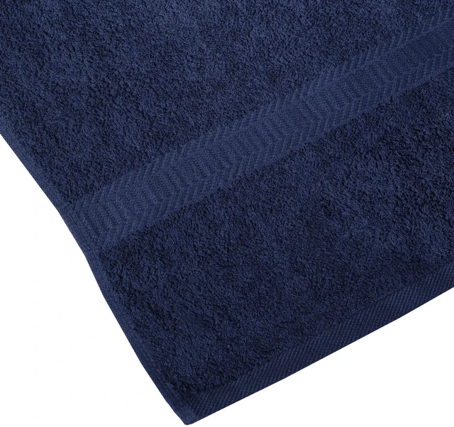 Alt view image 3 of 6 - (2 pack) Mainstays Bath Towel, 100% Cotton, Highly Absorbent, Navy