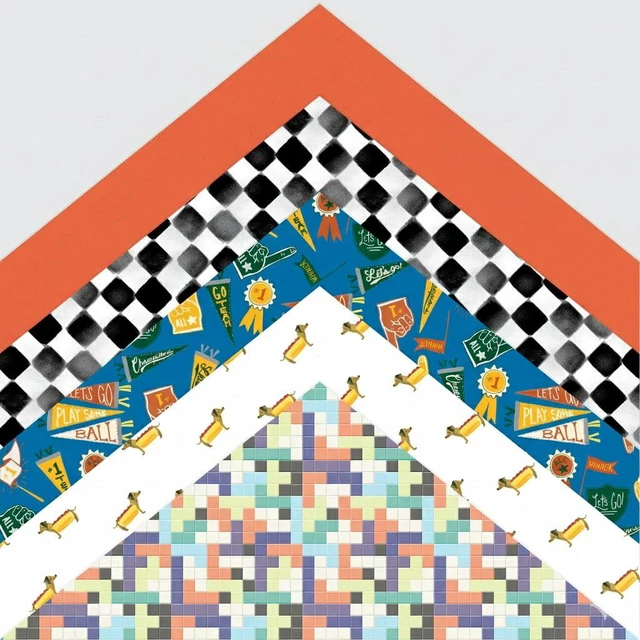 Alt view image 5 of 7 - Roobee by Mara-Mi Dinosaur and Shark Scrapbook Paper 12" x 12" - 24 lb/ 100 GSM, 50 sheets
