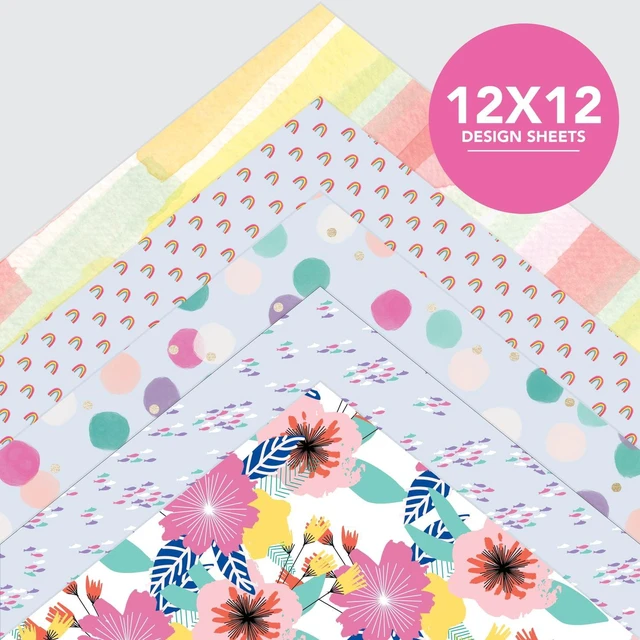 Alt view image 7 of 7 - Roobee by Mara Mi Pink Dreamland Scrapbook Paper Pad, 50 Sheets, 25 Designs