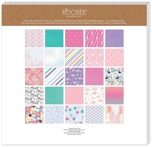Alt view image 3 of 7 - Roobee by Mara Mi Pink Dreamland Scrapbook Paper Pad, 50 Sheets, 25 Designs