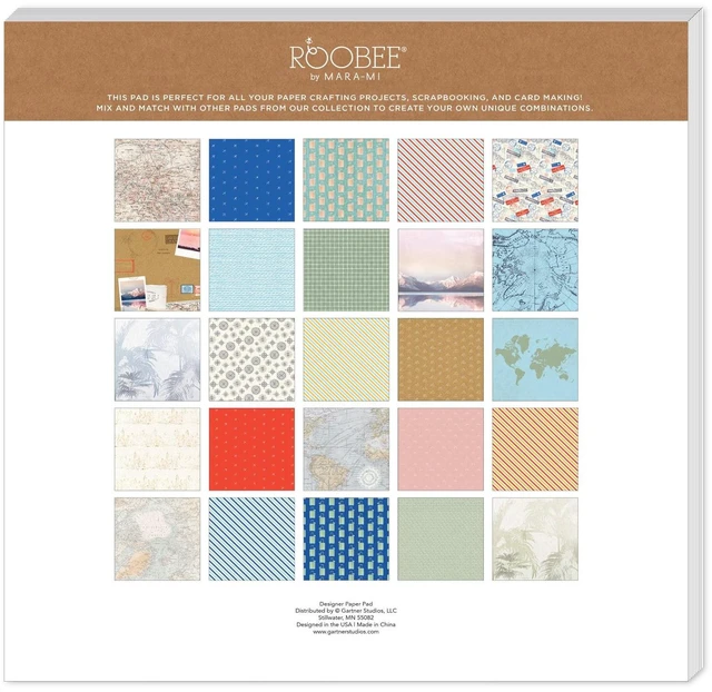 Alt view image 5 of 7 - Roobee by Mara Mi Adventure Multicolor Paper Pad, 50 Sheets, 25 Designs
