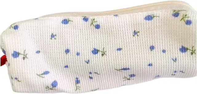 Main image of Blue Women Fresh Style Pencil Bag Pencil Case Pen Holder Coin Pouch, Pen, and Marker CasesSimple Co
