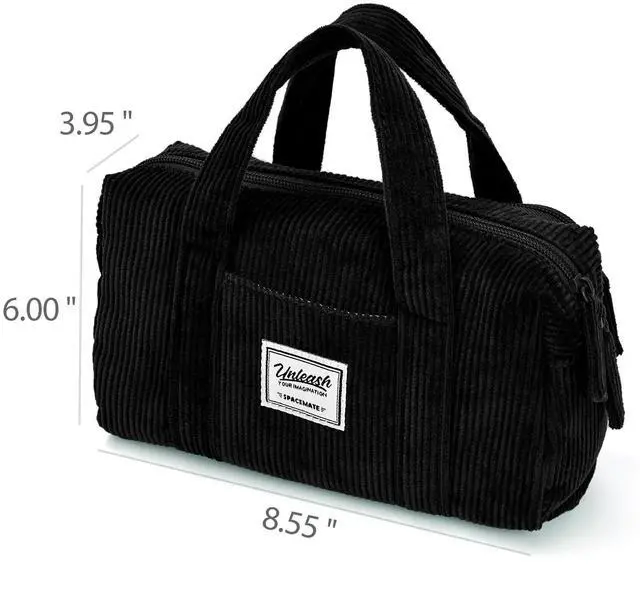 Alt view image 6 of 6 - Pencil Case Pouch, Corduroy Style Bag for Kids, Girls & Boys | 1800ml Big Capacity, Cute Preppy Aest