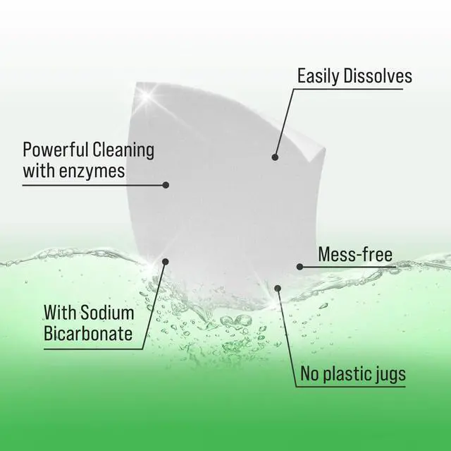Alt view image 2 of 6 - Hard Water Detergent Sheets - Hard Rock Unscented 104 Loads | Plant based Enzyme Powered Detergent Sheets, Natural Odor Fighter, For Hard Water Laundry, Travel Friendly Sheets