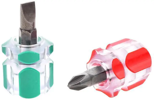Main image of Screwdriver Set for Sewing Machines - Ultra Short Small Screwdriver Tool Kit with Flathead & Phillip