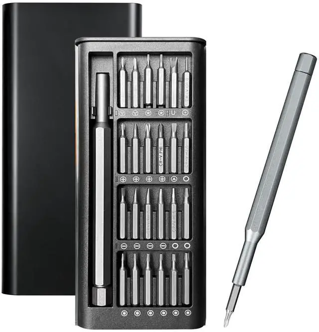 Main image of 24-in-1 Precision Magnetic Screwdriver Set for Electronics Repair | Includes 24 S2 Steel Bits with A