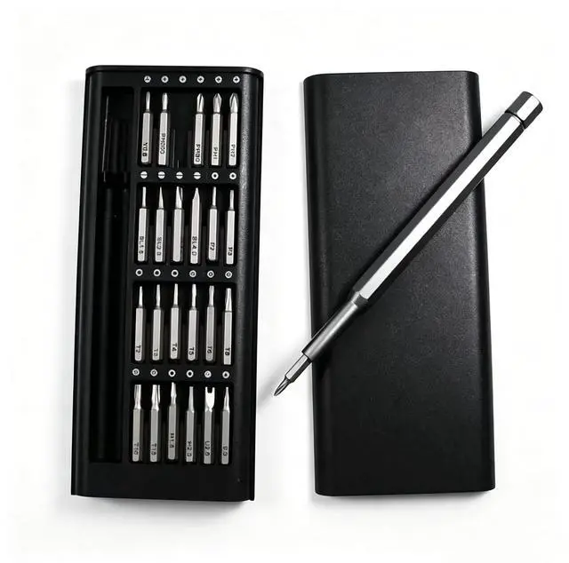 Main image of 24-in-1 Small Precision Screwdriver Set | Professional, Low Magnetic, Mini Repair Tool Kit, For Phon