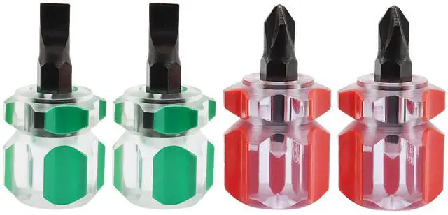 Main image of 4 PCS Dedicated Screwdriver Set | with Flat Head and Phillips Head, Mini Stubby Tools Short Screwdri