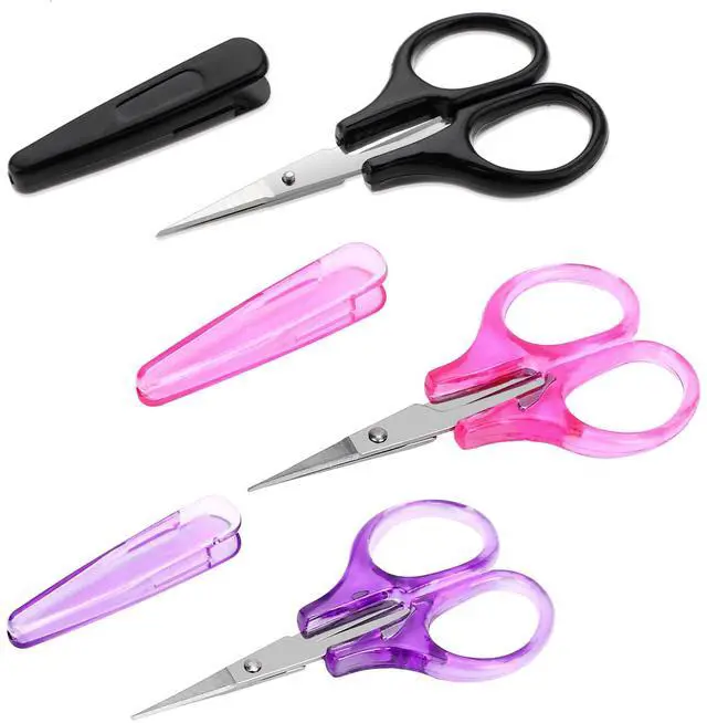 Main image of 3Pcs Small Craft Scissors Sharpest Precise Stainless Steel Cutting Scissor All Purpose Craft Scissor