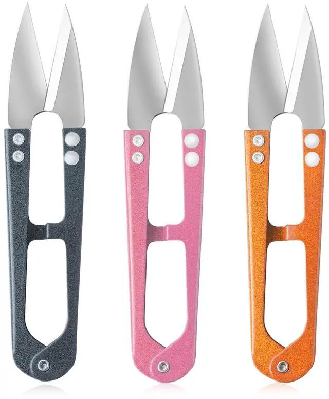 Main image of 4.1 inch Multicolor Mini Sewing Scissors, 3pcs Mini Small Snips Trimming Nipper DIY Supplies