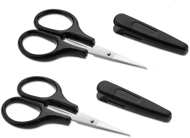 Main image of 2Pcs All Purpose Craft Scissors Stainless Steel with Protective Cover Mini Detail Craft, Precision S