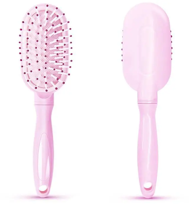 Main image of Mini Hair Brush for Little Girls, Small Hair Detangling Paddle for Pain-free Brushing, Little Cute D