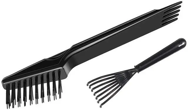 Main image of 2pcs Hair Brush Cleaner Rakes, Cleaning Tool Set for Removing Hair Dust, Lint, Debris from Hairbrush