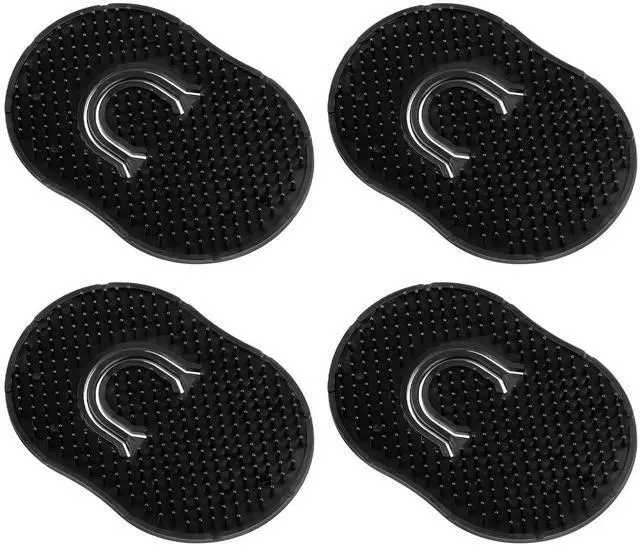 Main image of Palm Combs, Massager Hair Brush Comb Palm Combs for Men Beard Brush, Black pocket brush (4 Pcs Finge
