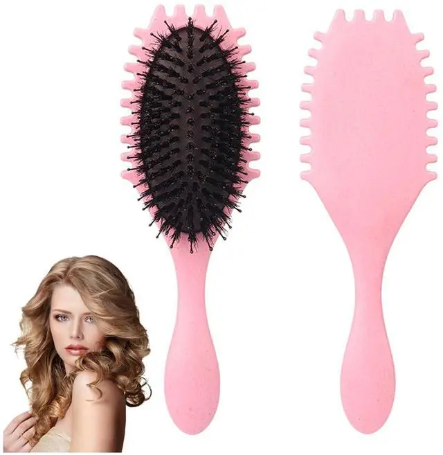 Main image of Curly Hair Brush,Curl Defining Brush Defining with Side Gear for Combing, Shaping, and Styling Curly
