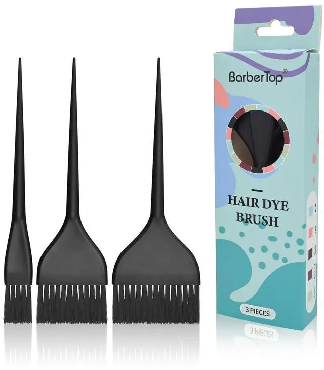 Main image of 3 Pack Hair Color Brush Set - Professional Hair Dye Brush for Stylist, for Highlighting, Tint and Co