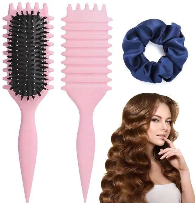 Main image of Hair Brush, 2025 Curly Hair Products Curl Defining Brush, Bounce Defining Hair Shaping for Women Men