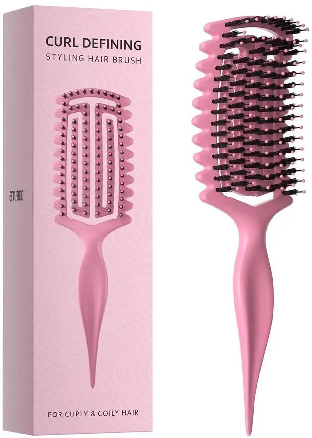 Main image of Curl Defining Brush,Curly Hair Brush for Shaping and Separating Hair | for Adding Volume, Vented Des
